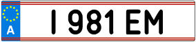 Truck License Plate
